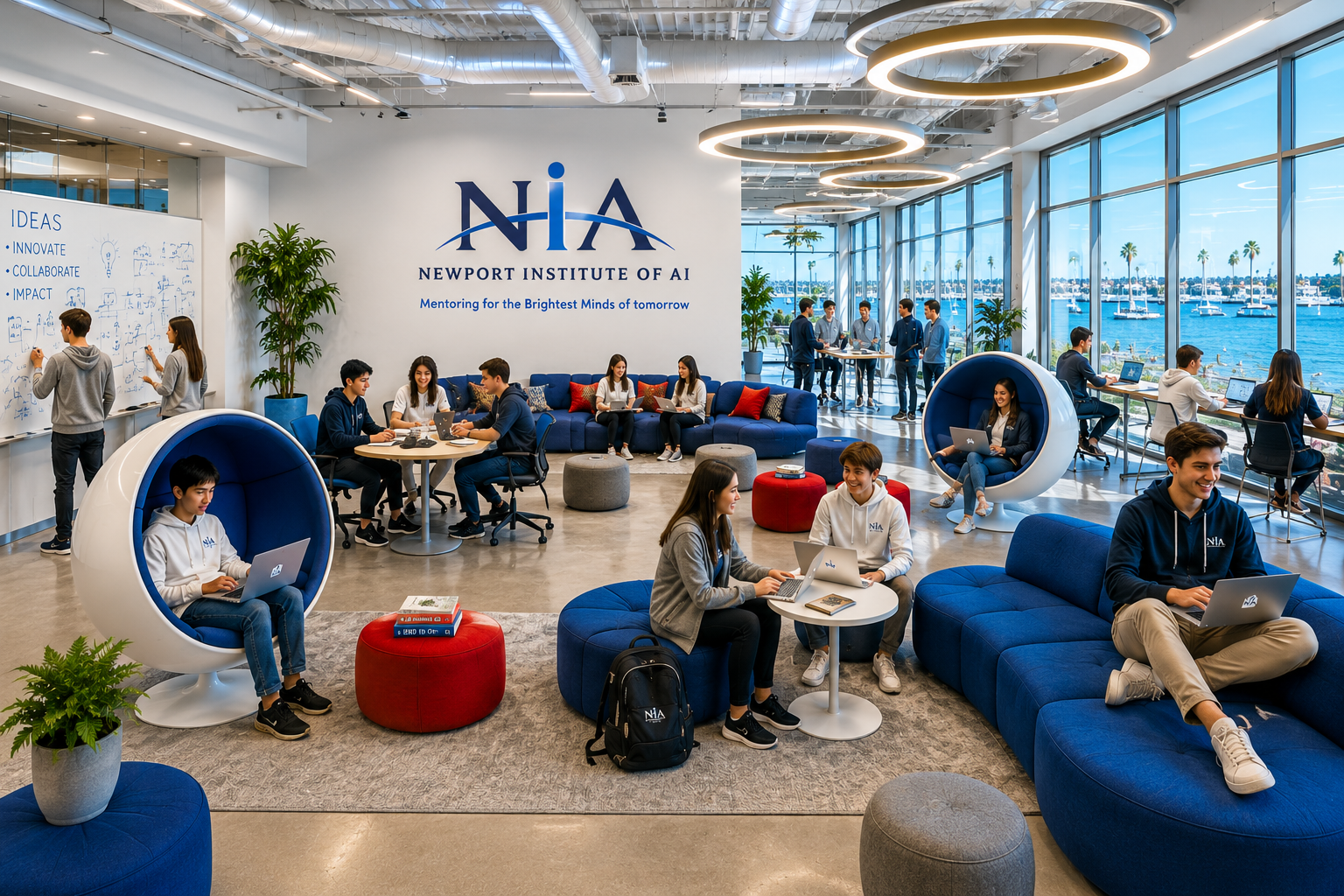The Hive — Collaborative Innovation Space at Newport Institute of AI, Newport Beach